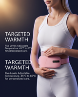 Women Menstrual Heating Pads Effective Hot Compress Period Relief Belt Rechargeable Heated Waist Massager Gifts for Female