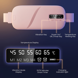 Women Menstrual Heating Pads Effective Hot Compress Period Relief Belt Rechargeable Heated Waist Massager Gifts for Female
